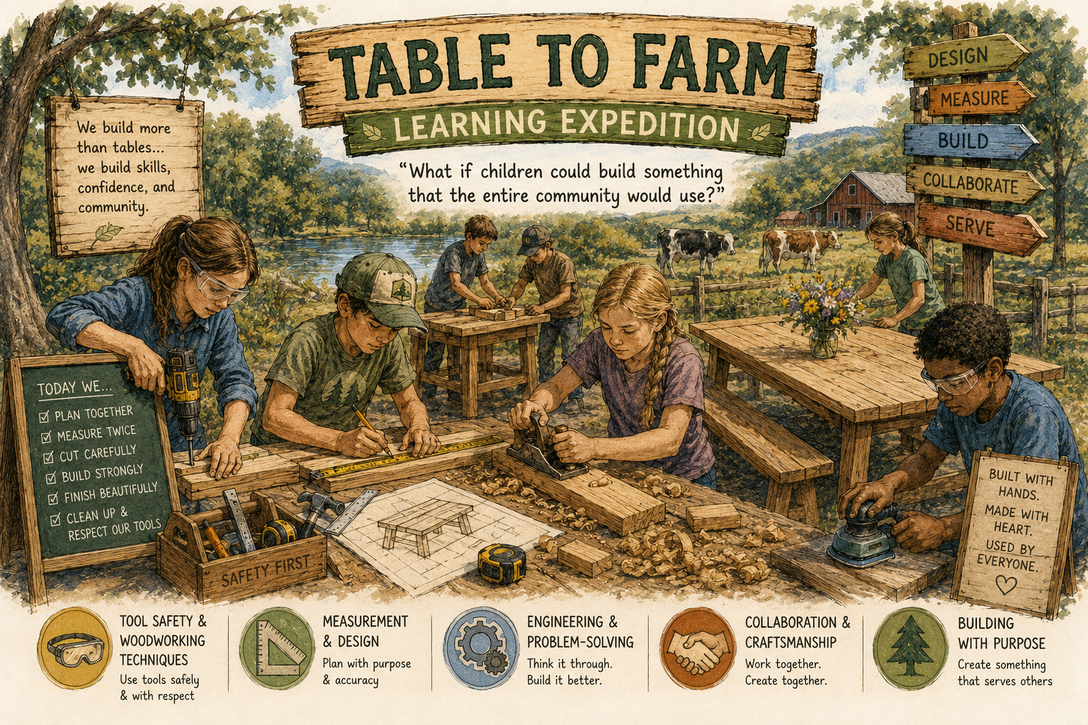 Table to Farm Expedition illustration